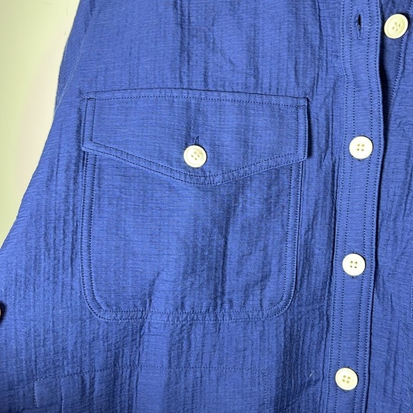 Madewell NWT Superoversized Shirt Jacket Shacket Sz XL Pockets Layers - Picture 11 of 13